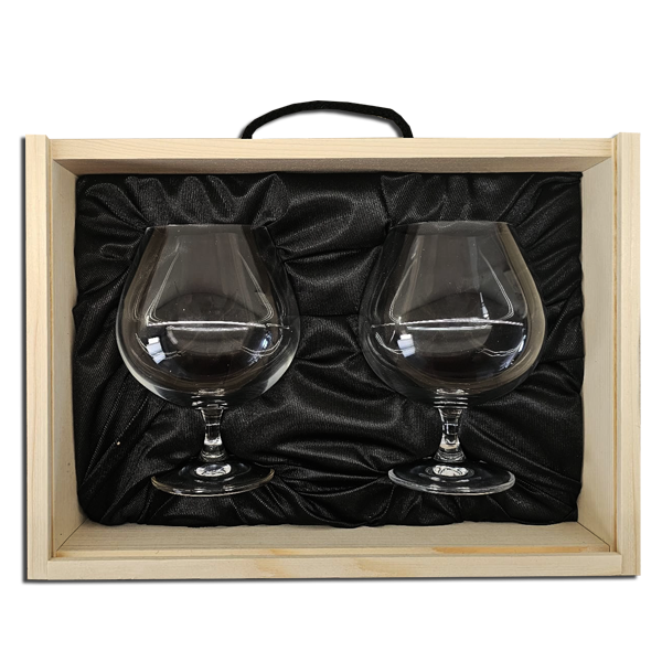 Kits amb 2 copes de conyac personalitzades