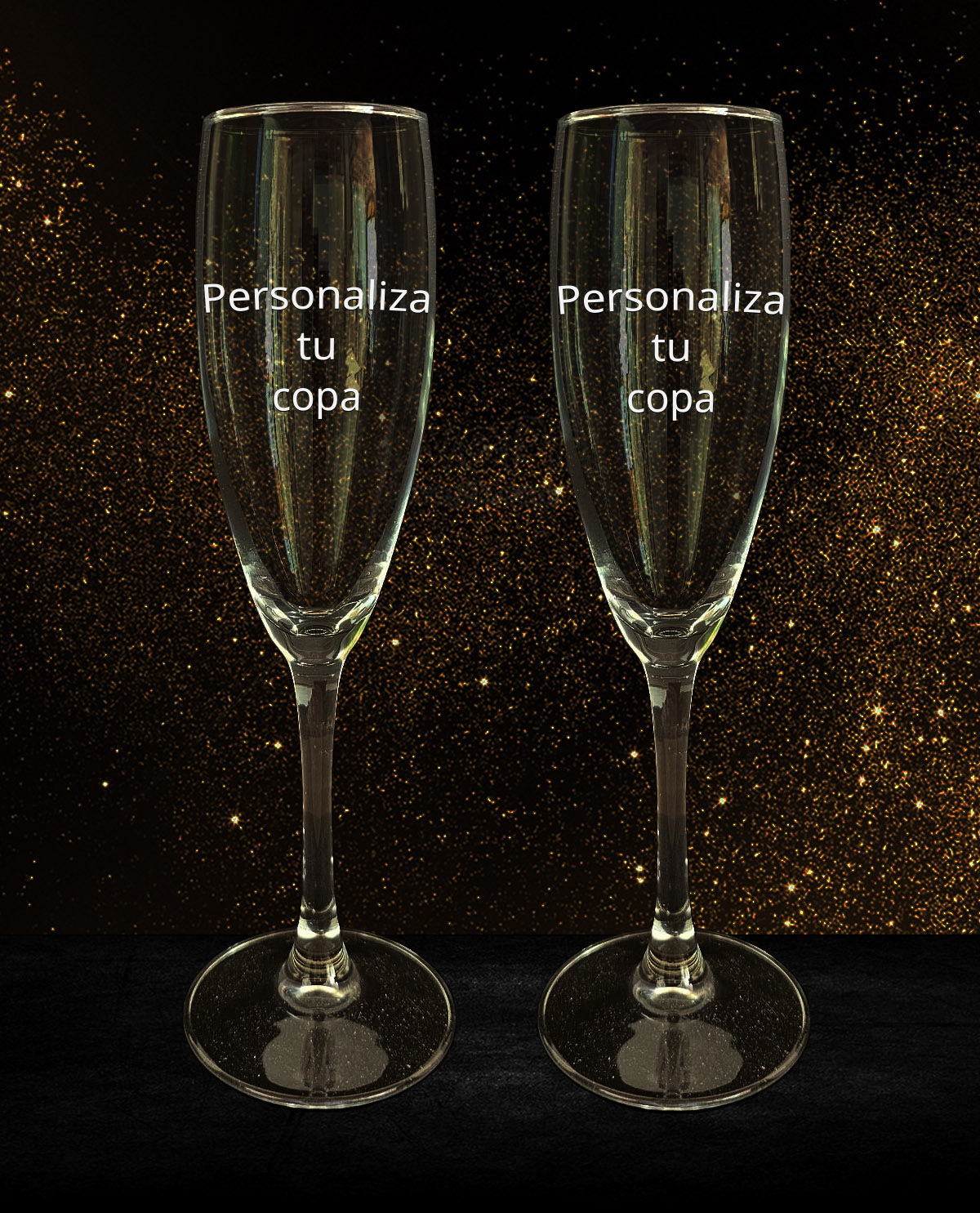 Set de 2 copes de cava personalitzades