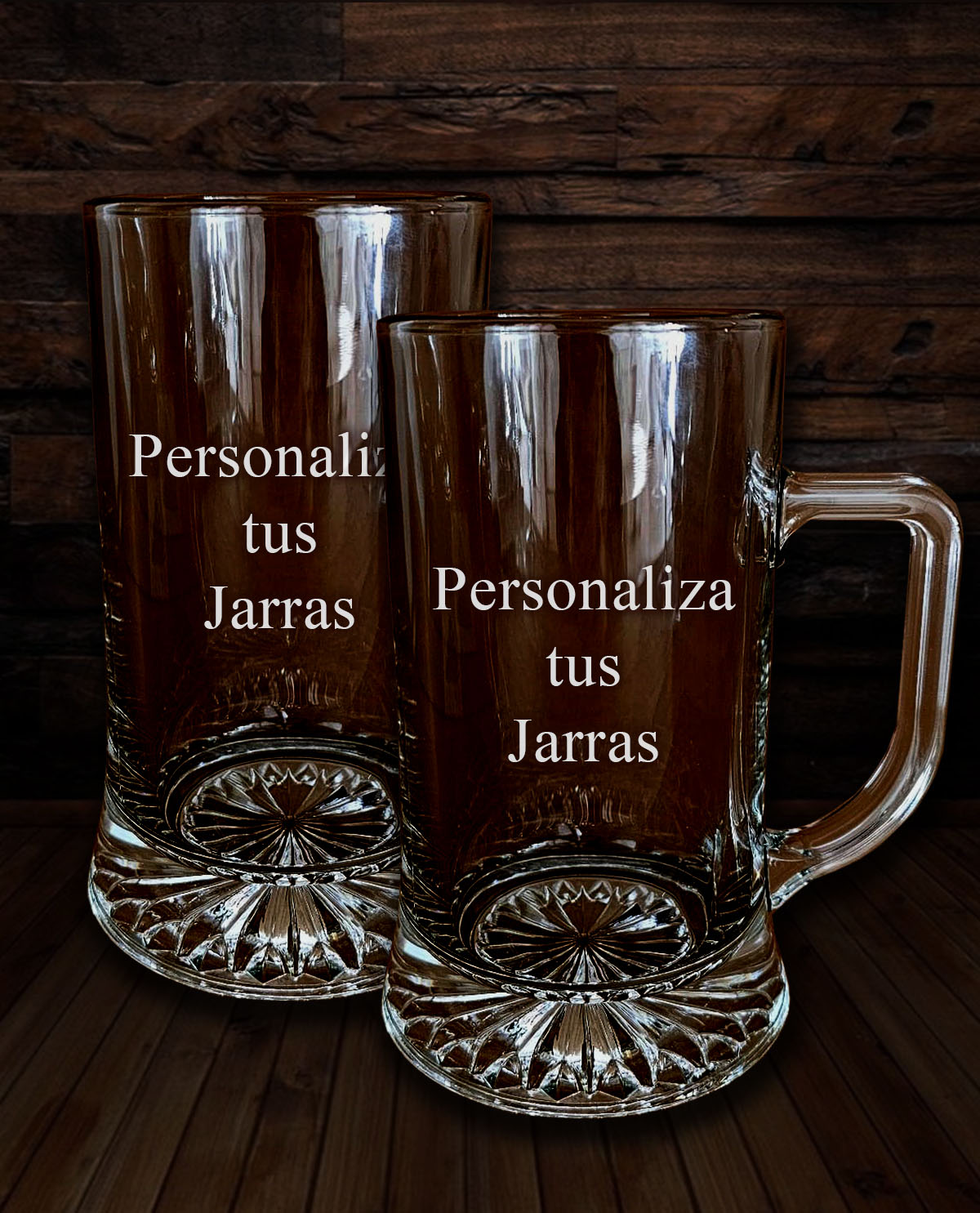 Set de 2 Gerres de Cervesa Personalitzades