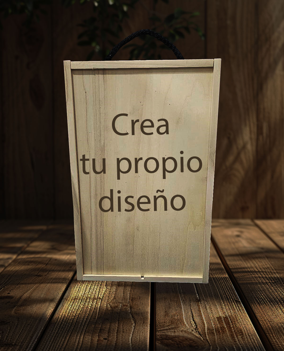 Caixa de Fusta Personalitzada per a 2 Ampolles de Vi