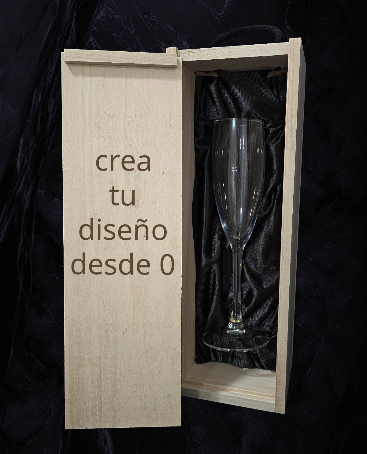 Caixa amb 1 Copa de Cava Personalitzada