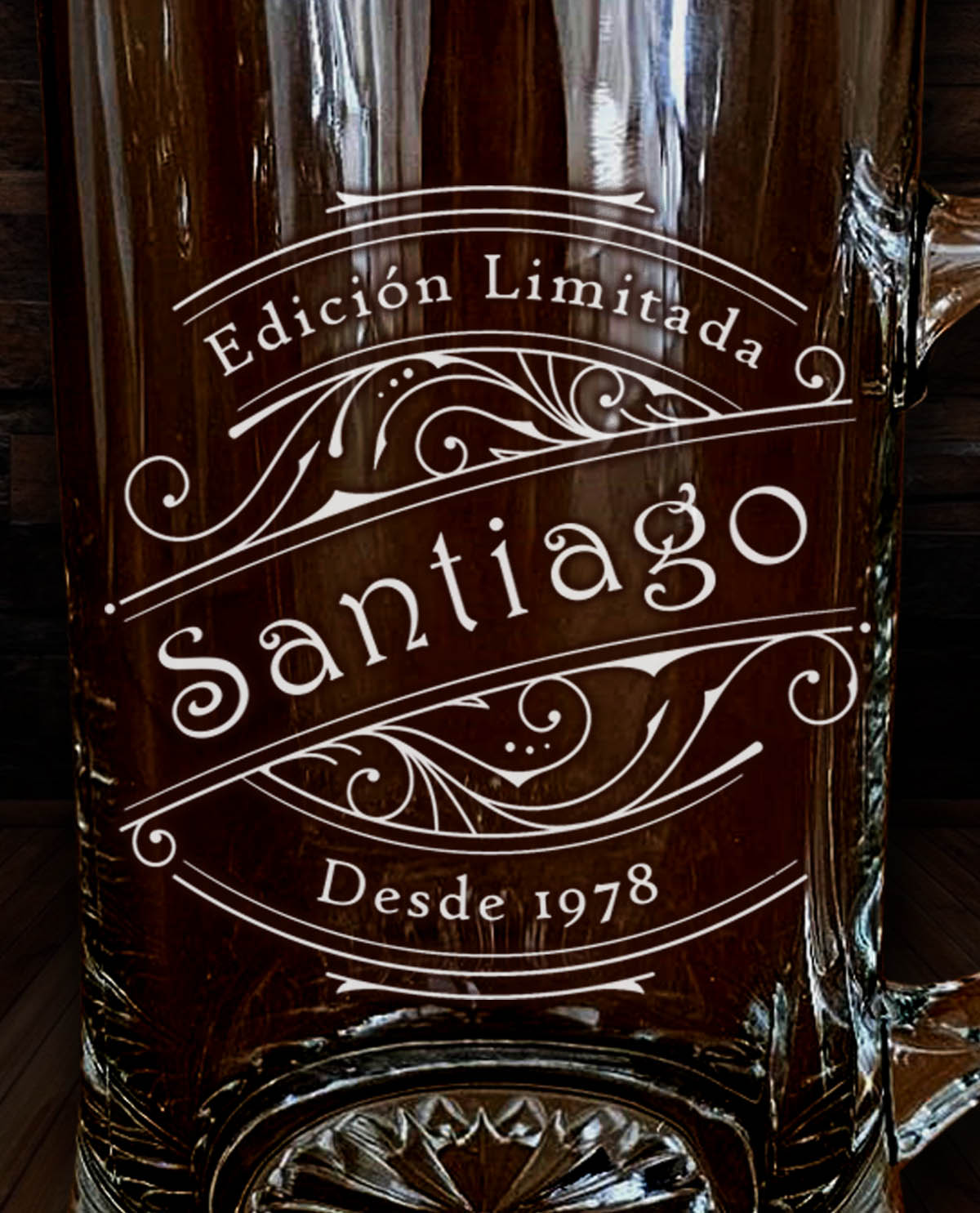Gerra de Cervesa Personalitzada Disseny Edició Limitada Vintage