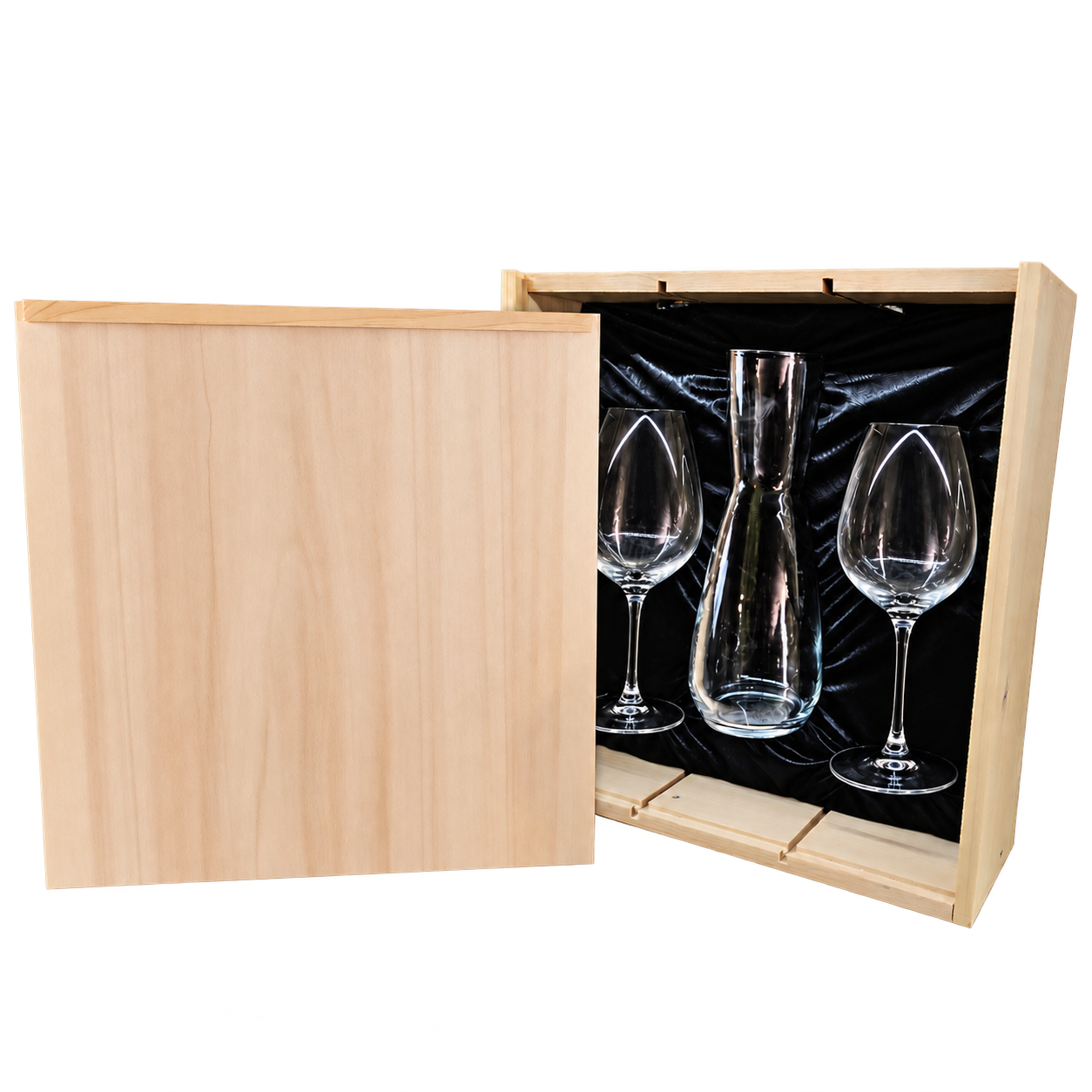Kits de decantador y 2 copas de vino Cristal de Bohemia Premium personalizados