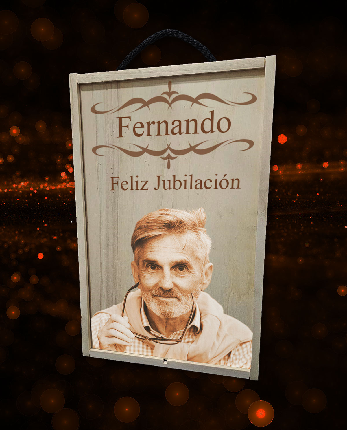 Caja con 2 Copas de Cava Cristal de Bohemia Premium Personalizadas Diseño Regalo Jubilación Cenefa