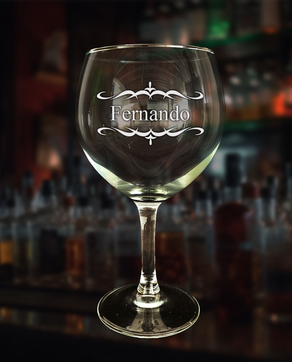 Copa de gintonic personalizada Diseño Cenefas Vintage