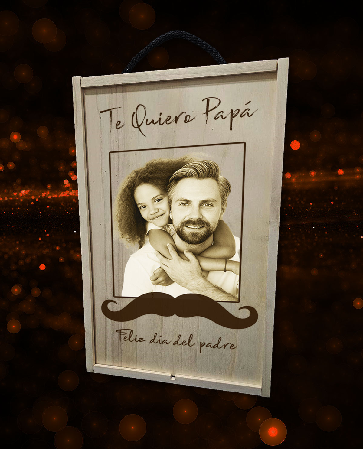 Caixa com 2 Copos de Vinho em Cristal da Boémia Premium Personalizados Design Presente Dia do Pai Bigode